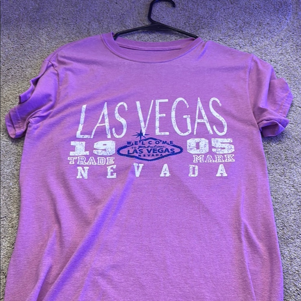 Purple Las Vegas Graphic T-Shirt